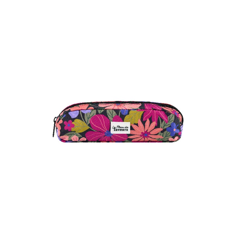 Set 3 posate da viaggio con astuccio floreale